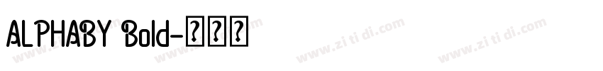 ALPHABY Bold字体转换